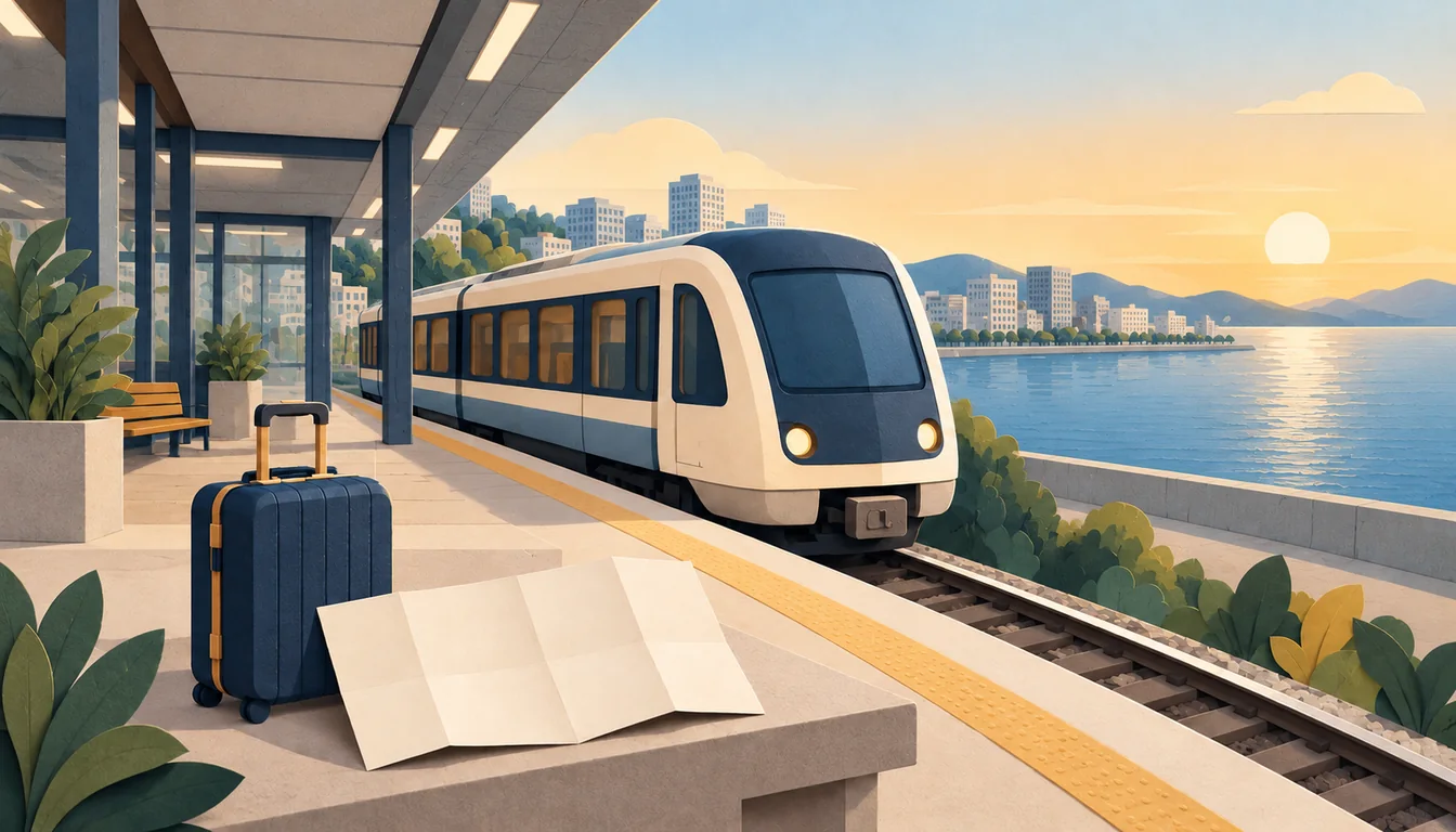Conceptual illustration of rail access and trip preparation